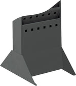 Safco Magazine Holder Base, 14" x 10", Freestanding, Black Steel (4323BL)