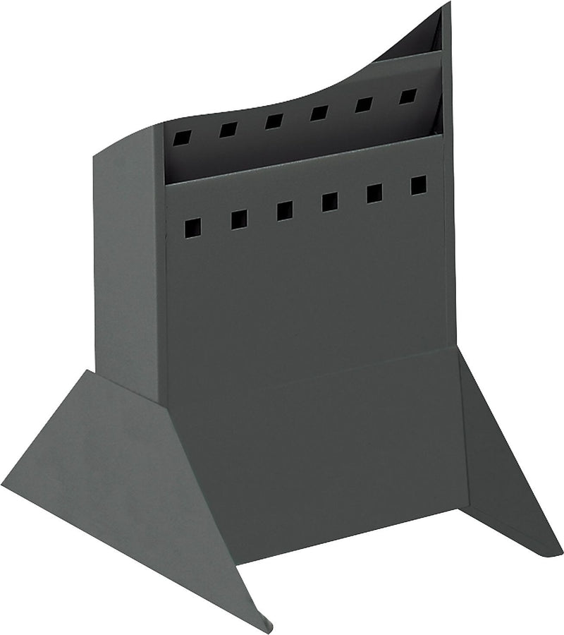 Safco Magazine Holder Base, 14" x 10", Freestanding, Black Steel (4323BL)