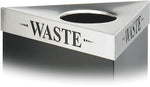 Safco Trifecta Waste Stainless Steel Trash Can Lid, 30 gal. (9560WA)