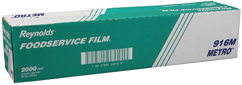 Reynolds Wrap® Metro Light-Duty Pvc Film Roll W/cutter Box, 24" X 2000 Ft, Clear