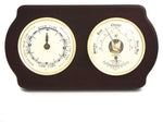 Bey-Berk Brass and Ash Wood Tide Clock/Barometer/Thermometer