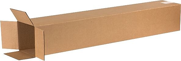 6" x 6W) x 38" Shipping Boxes, Kraft, 25/Bundle (6638)