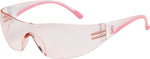 Bouton Optical Safety Glasses, Eva™, Pink/Clear Frame, Light Pink Lens, Anti-scratch Coating (250-10-0904)