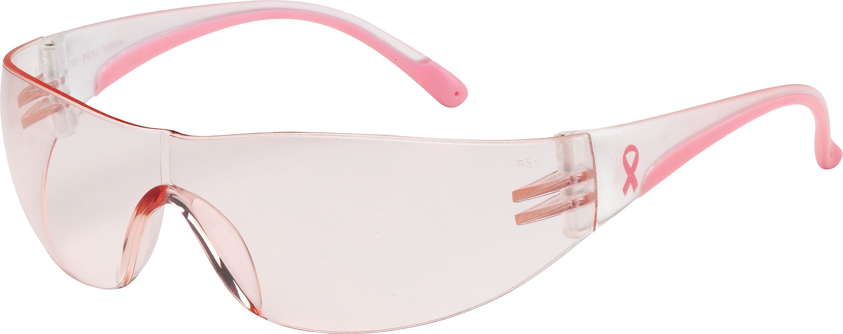 Bouton Optical Safety Glasses, Eva™, Pink/Clear Frame, Light Pink Lens, Anti-scratch Coating (250-10-0904)