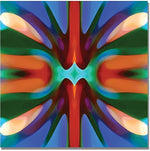 Trademark Global Amy Vangsgard "Tree Light Symmetry Blue Green" Canvas Art, 35" x 35"