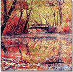 Trademark Global Beata Czyzowska Young "Monets Garden" Canvas Art, 18" x 18"