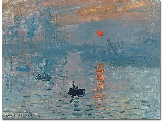 Trademark Global Claude Monet "Impression Sunrise" Canvas Art, 14" x 19"