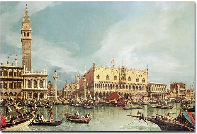 Trademark Global Canaletto "The Molo Venice" Canvas Art, 16" x 24"