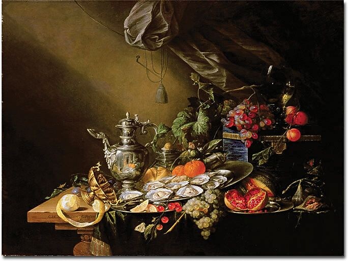 Trademark Global Cornelis De Heem "Banquet Still Life" Canvas Art, 24" x 32"