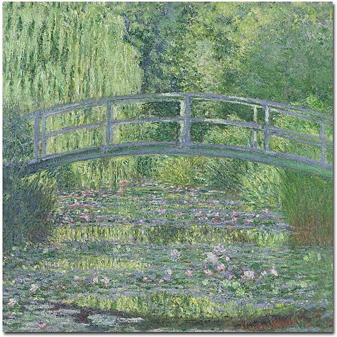 Trademark Global Claude Monet "The Waterylily Pond, 1899" Canvas Art, 24" x 24"