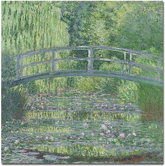 Trademark Global Claude Monet "The Waterylily Pond, 1899" Canvas Art, 35" x 35"