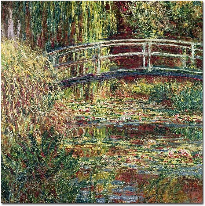 Trademark Global Claude Monet "The Waterylily Pond Pink Harmony 1899" Canvas Art, 18" x 18"