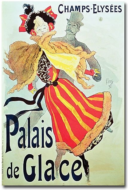 Trademark Global Jules Cheret "Ice Palace, Champs Elysees, 1893" Canvas Art, 24" x 16"