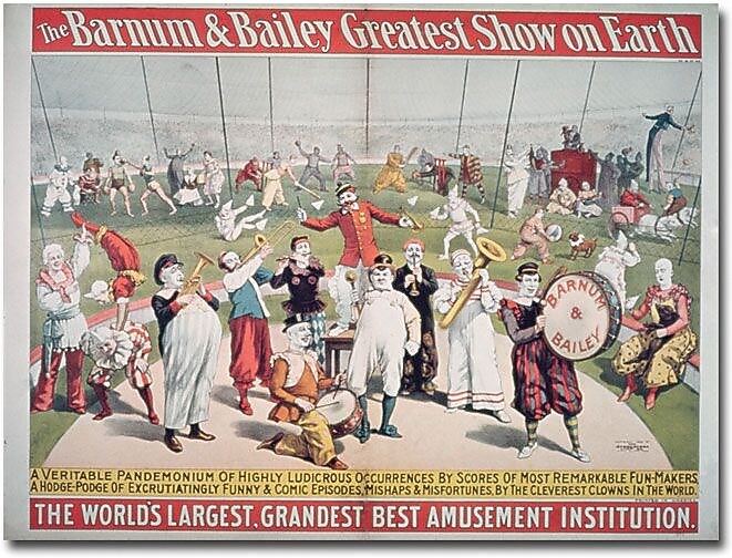 Trademark Global "Barnum and Bailey Greatest Show on Earth" Canvas Art, 18" x 24"