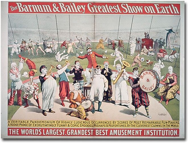 Trademark Global "Barnum and Bailey Greatest Show on Earth" Canvas Art, 35" x 47"