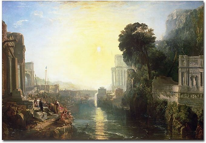Trademark Global Joseph Turner "Dido building Carthage" Canvas Art, 30" x 47"
