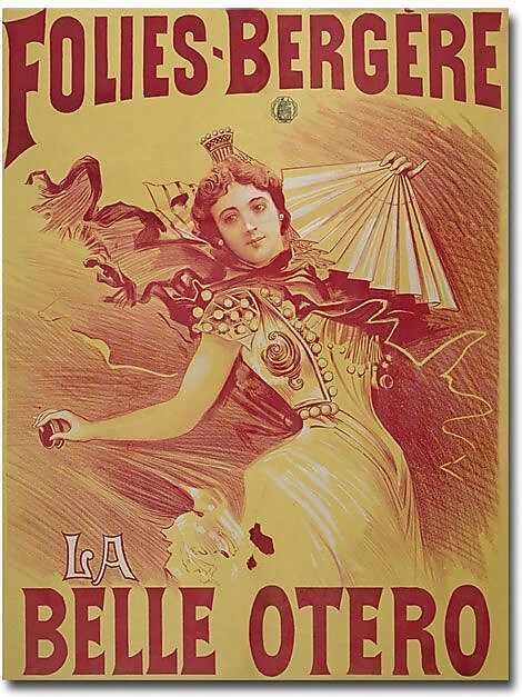 Trademark Global Bataille "Le Belle Otero, 1894" Canvas Art, 24" x 18"