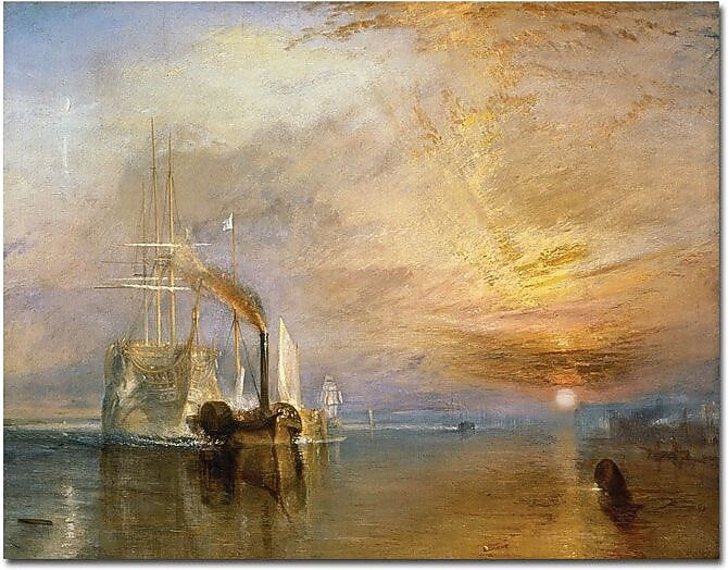 Trademark Global Joseph Turner "The Fighting Temeraire, 1839" Canvas Art, 35" x 47"