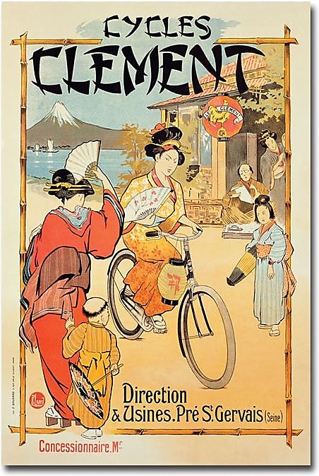 Trademark Global "Cycles Clement" Canvas Art, 24" x 16"