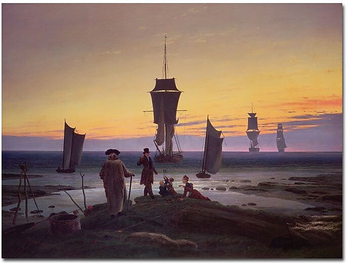Trademark Global Caspar David Friedrich "The Stages of Life, 1835" Canvas Art, 35" x 47"