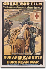 Trademark Global Victor Tardieu "Our American Boys in the European War" Canvas Art, 47" x 30"
