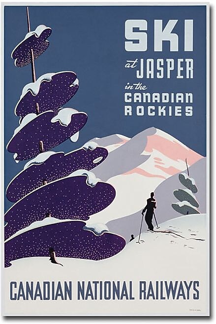 Trademark Global "Canadian Ski Resort jasper" Canvas Art, 24" x 16"