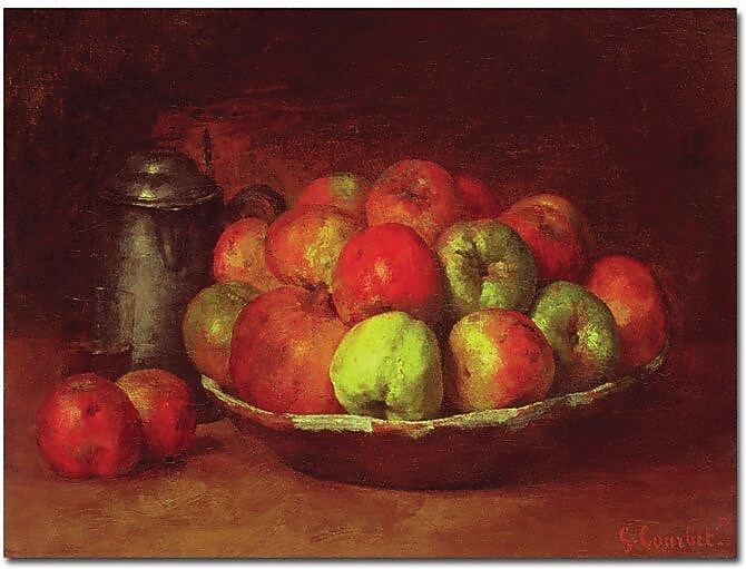 Trademark Global Gustave Courbet "Still Life with Fruit, 1871-72" Canvas Art, 14" x 19"