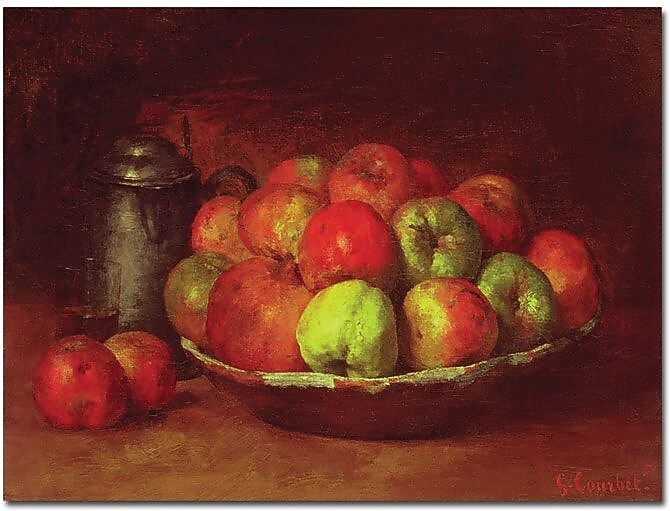 Trademark Global Gustave Courbet "Still Life with Fruit, 1871-72" Canvas Art, 18" x 24"
