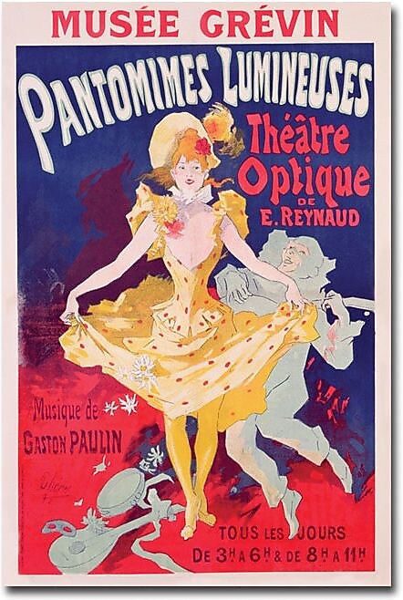 Trademark Global Jules Cheret "Pantomimes Lumineuses, 1892" Canvas Art, 24" x 16"