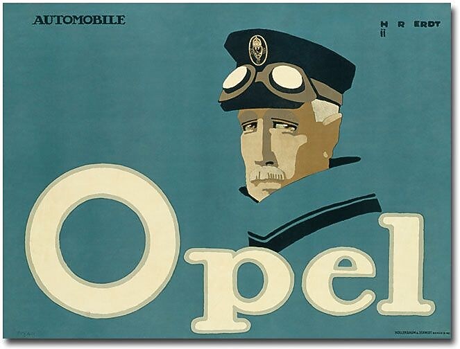 Trademark Global Hans Rudi Erdt "Opel 1911" Canvas Art, 35" x 47"
