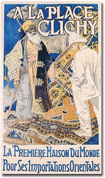 Trademark Global Eugene Grasset "A La Place Clinchy, 1890" Canvas Art, 47" x 24"