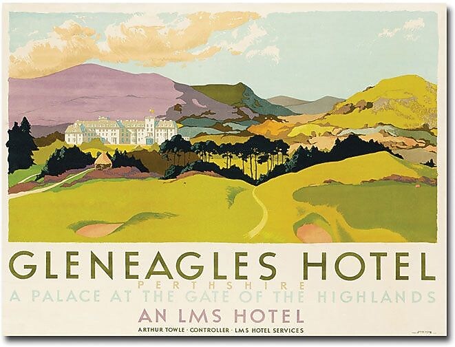 Trademark Global "Gleneagles Hotel, LMS, 1924" Canvas Art, 35" x 47"
