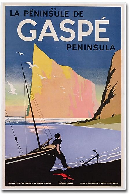 Trademark Global "Gaspe Peninsula Quebec 1939" Canvas Art, 47" x 30"
