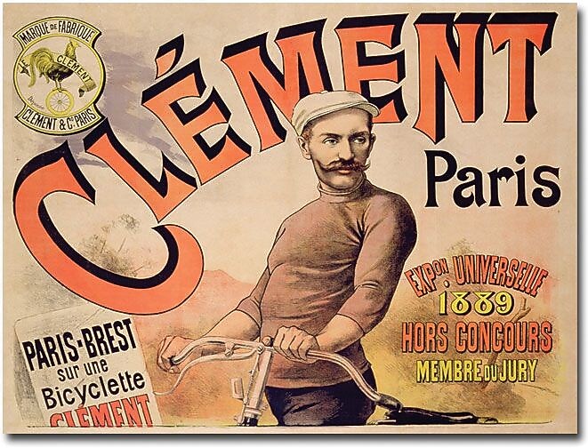 Trademark Global "Clement Bicycles, 1889" Canvas Art, 18" x 24"