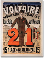 Trademark Global Jules Cheret "A Voltaire, 1877" Canvas Art, 24" x 18"