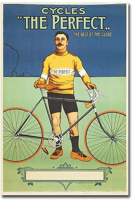 Trademark Global "The Perfect Bicycle, 1895" Canvas Art, 24" x 16"
