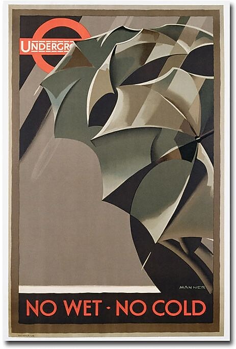 Trademark Global Manner "London Underground, 1929" Canvas Art, 47" x 30"