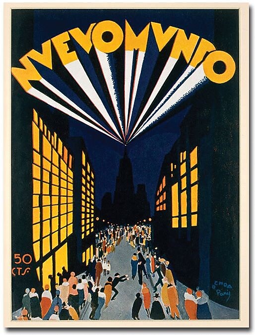Trademark Global Ochoa "Nuovo Mondo Tadio City 1928" Canvas Art, 47" x 35"