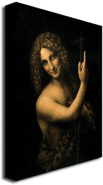 Trademark Global Leonardo da Vinci "St. John the Baptist, 1513 16" Canvas Art, 32" x 26"