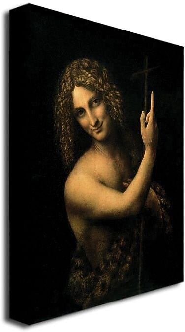 Trademark Global Leonardo da Vinci "St. John the Baptist, 1513 16" Canvas Art, 32" x 26"