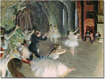 Trademark Global Edgar Degas "The Rehearsal of the Ballet on Stage" Canvas Art, 35" x 47"