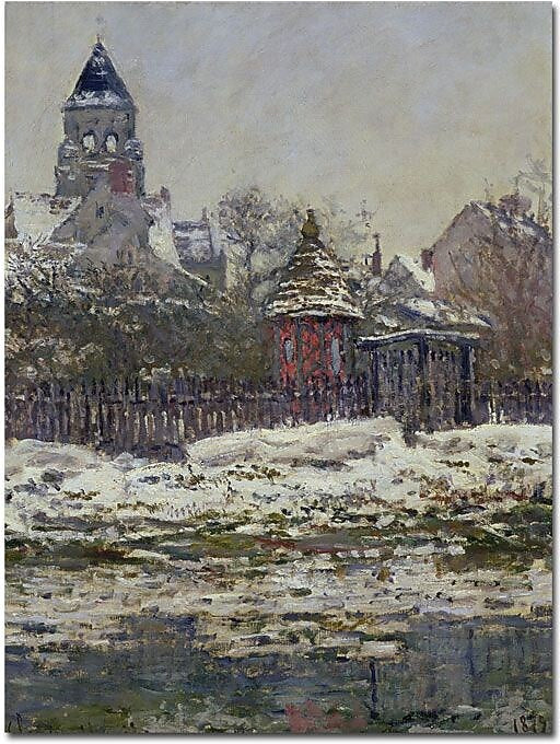 Trademark Global Claude Monet "The Church at Vetheuil 1879" Canvas Art, 19" x 14"
