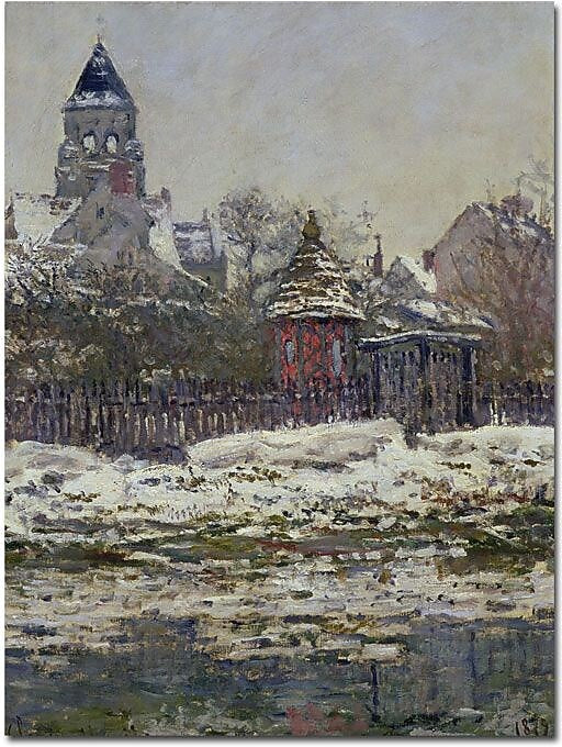 Trademark Global Claude Monet "The Church at Vetheuil 1879" Canvas Art, 24" x 18"