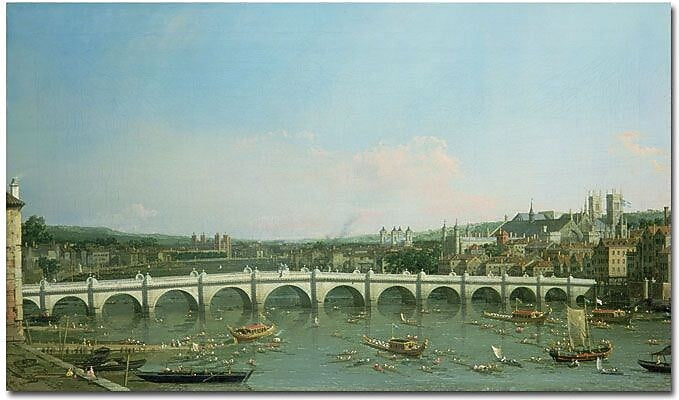 Trademark Global Canaletto "Westminster Bridge" Canvas Art, 30" x 47"