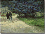 Trademark Global Vincent Van Gogh "Couple in the Park Arles, 1888" Canvas Art, 18" x 24"