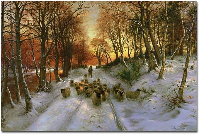 Trademark Global Joseph Faruqharson "Glowing Tints of Evening Hours" Canvas Art, 16" x 24"