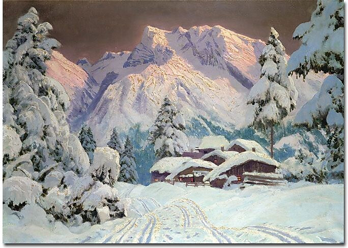 Trademark Global Alwin Arnegger "Hocheisgruppe, Austria" Canvas Art, 30" x 47"