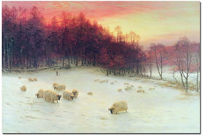 Trademark Global Joseph Farquharson "Glowing Evening Hours in the West" Canvas Art, 35" x 47"