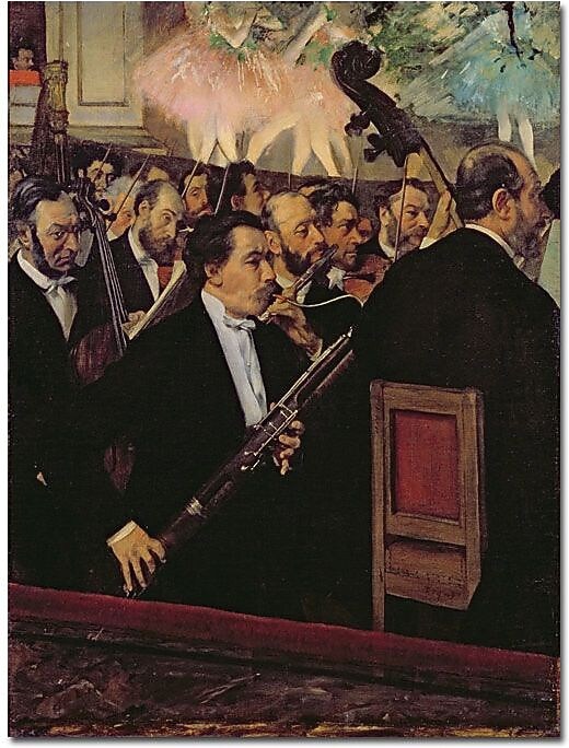 Trademark Global Edgar Degas "The Opera Orchestra, 1870" Canvas Art, 24" x 18"