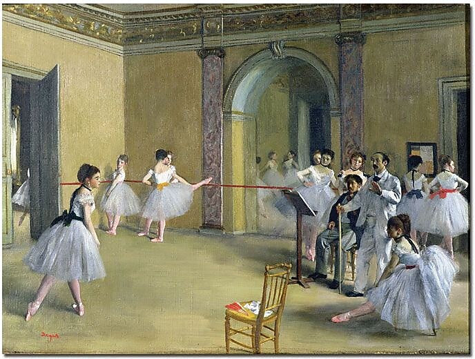 Trademark Global Edgar Degas "The Dance Foyer, 1872" Canvas Art, 18" x 24"